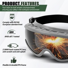 Welding Goggles Welding Safety Glasses Shade 5 IR Lens Cutting Torch Goggles …