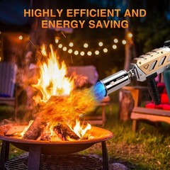 Powerful Flame Thrower Torch Burner for Cooking, Welding and Charcoal Lighting
