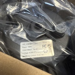 2Pack 100W UFO Led High Bay Light Industrial Commercial Warehouse Light 90-277V