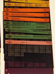 Lot Of 150 Briggs & Stratton Engine Microfiche Cards Dealer Parts Catalog Manual