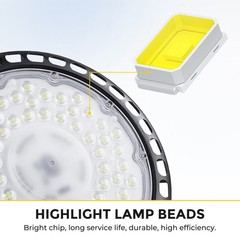 500W UFO LED High Bay Light Industrial Warehouse Factory Shop Bay Lighting