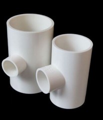 Reducing Tee Connector PVC Water Supply Pipe Fittings White/Blue/Gray All Size
