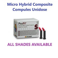 Silmet ProFil Dental Micro Hybrid Composite Compules Unidose All Shades Box/20