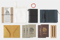 TRAVELERS Notebook Limited Card Size 20th Anniversary Set Black JAPAN NEW