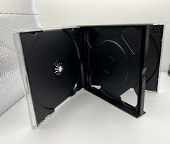 10 NEW CHUBBY 24MM Double (2) CD CASE WITH BLACK TRAY, ASSEMBLED, 1057Q+QJ01