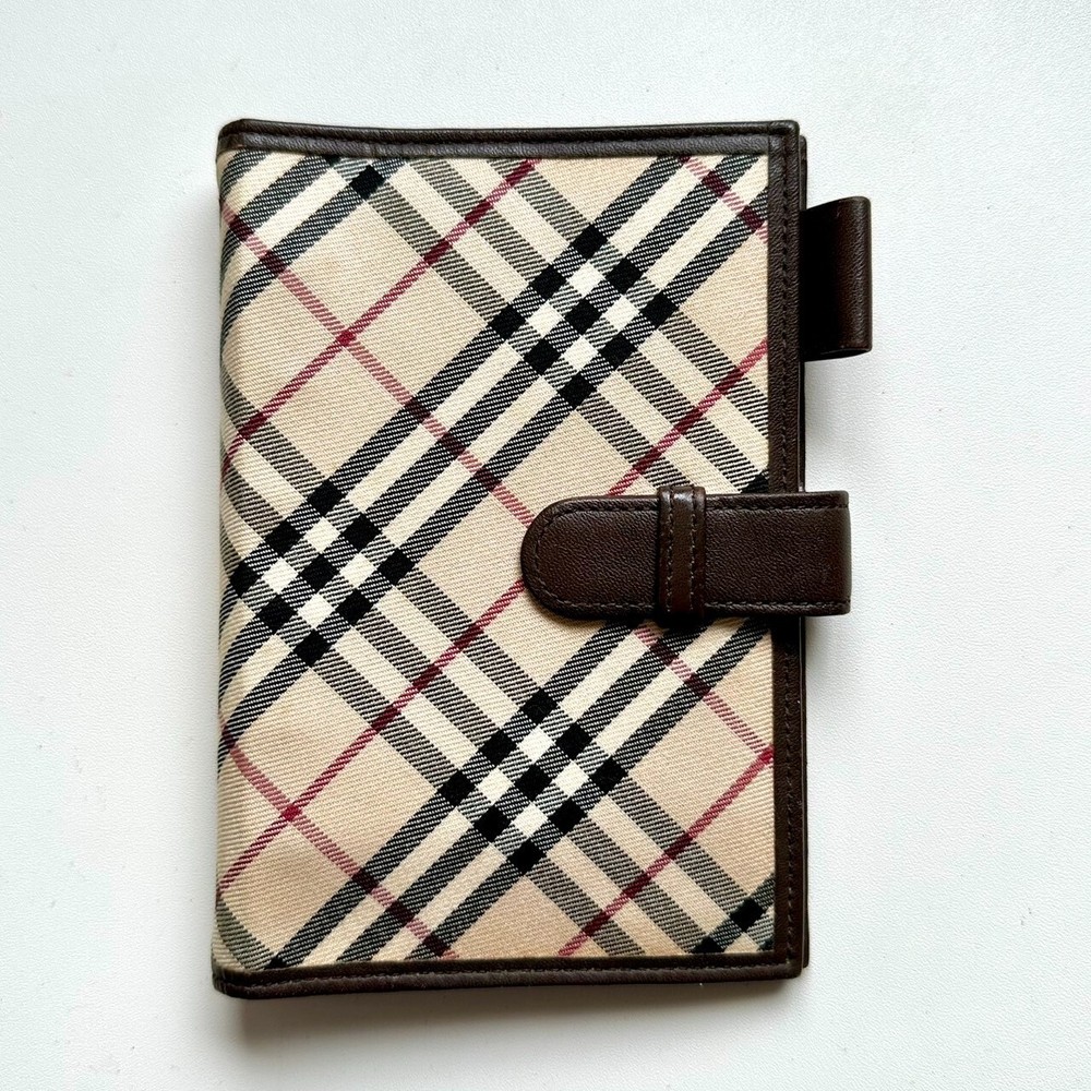 BURBERRY Authentic Leather System Notebook Nova Check