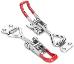 2 Pack Adjustable Toggle Latch 4001, Quick Release Toggle Clamp with 220lbs Capa