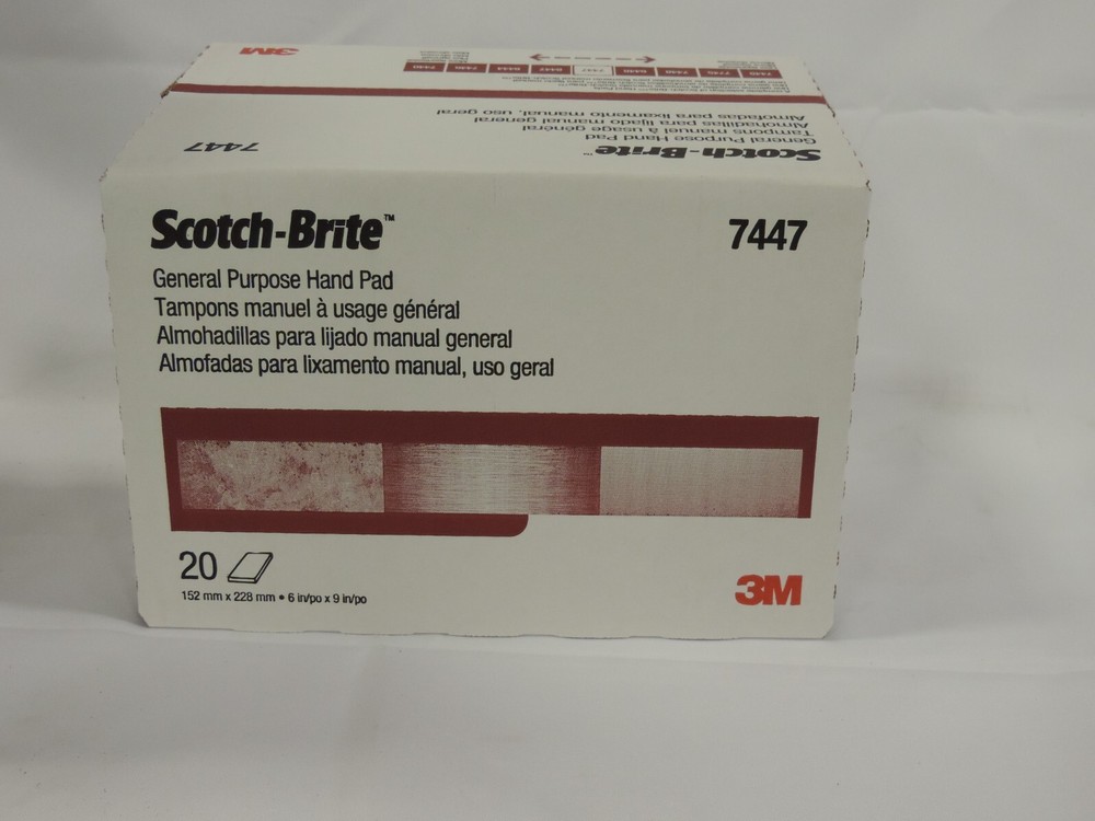 3M 7447 Scotch-Brite General Purpose Hand Pad 6″ x 9″ – 40 Pads, Free Shipping