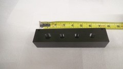 9 port Acetal distribution manifold, 3/8 npt x 1/4 npt, 6-3/4″ x 1-1/2″ x 1-1/4″