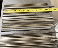 12L14 Steel Bar Lot – Round, Square,Hex – 57 PCS – 16.40 LBS – Screw Machine