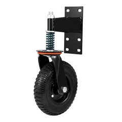 8″ Gate Wheels Heavy Duty Spring-Loaded Gate Caster For Metal Tube Gate & Wooden