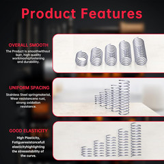 280Pcs Compression Spring Assortment Kit 30 Sizes Stainless Steel Mechanical Spr