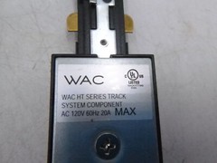 2 Pack WAC Lighting HLE-WT Track End Live Connector HT Series AC 120V 60Hz 20A