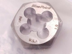 2 Pcs Blue Point DSH910M Die Snap On 9mm-10 1″ Hexagon Hex Re-Threading Tool NOS