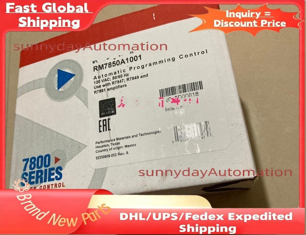 Honeywell RM7850 A 1001 RM7850A1001 Burner Control New & Genuine Fast Ship