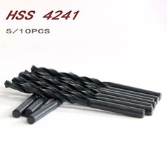 1–10mm HSS High Speed Steel Twist Drill Bit Set – 10Pcs Metal & Wood Drilling