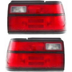 2pcs Driver Passenger Side Red Clear Lens Tail Light Toyota Corolla 1991-1992
