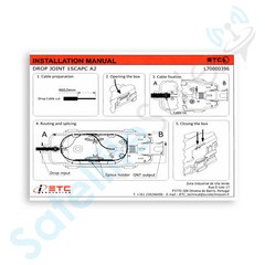 USTC Box FTTH Fiber Optic Outlet with 1 Adapter SC/APC Port and 1 Pigtail SC/AP
