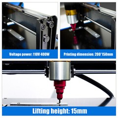 110V Electric Metal Marking Machine Dot Peen 200x150mm For Number Letter Label
