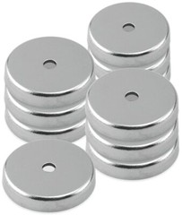 Ceramic Round Base Magnet – 1.425″ Diameter 0.283″ Thick 0.190″ Center Hole 1…