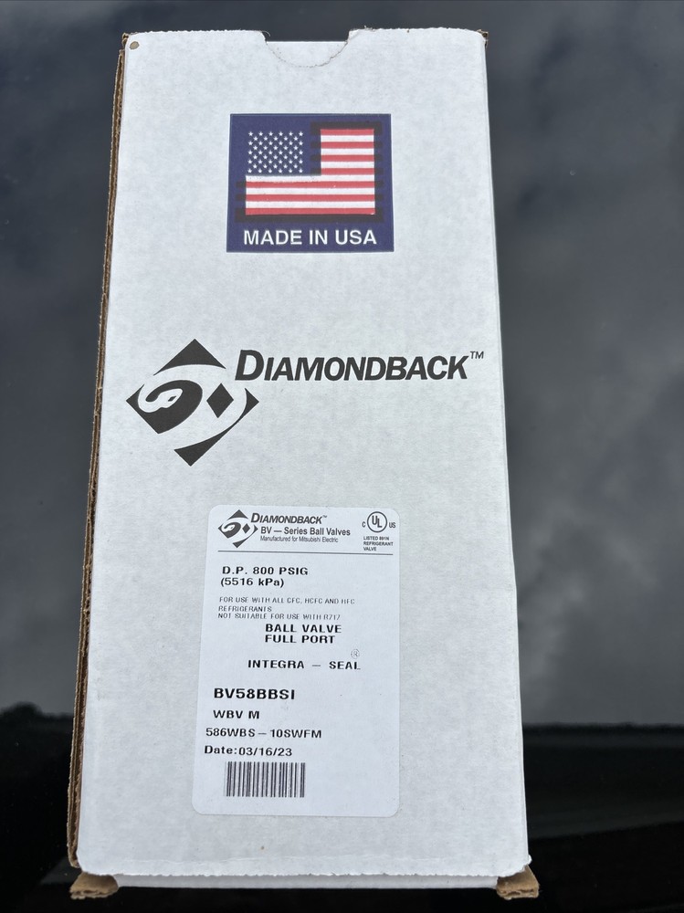 DiamondBack BV58BBSI Series Ball Valve Full Port 5/8-inch SWEAT Made in USA