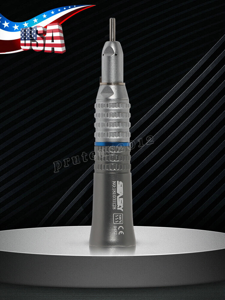 Dental Low Speed External Water Spray Straight Contra Air Motor Handpiece 4Hole