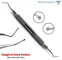 3 PCs Dental Cord Packer Small Tip Gingival Atraumatic Retraction Instruments