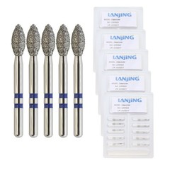 Zirconia Diamond Burs Friction Grip Egg Football Ball Round End Taper Cylinder
