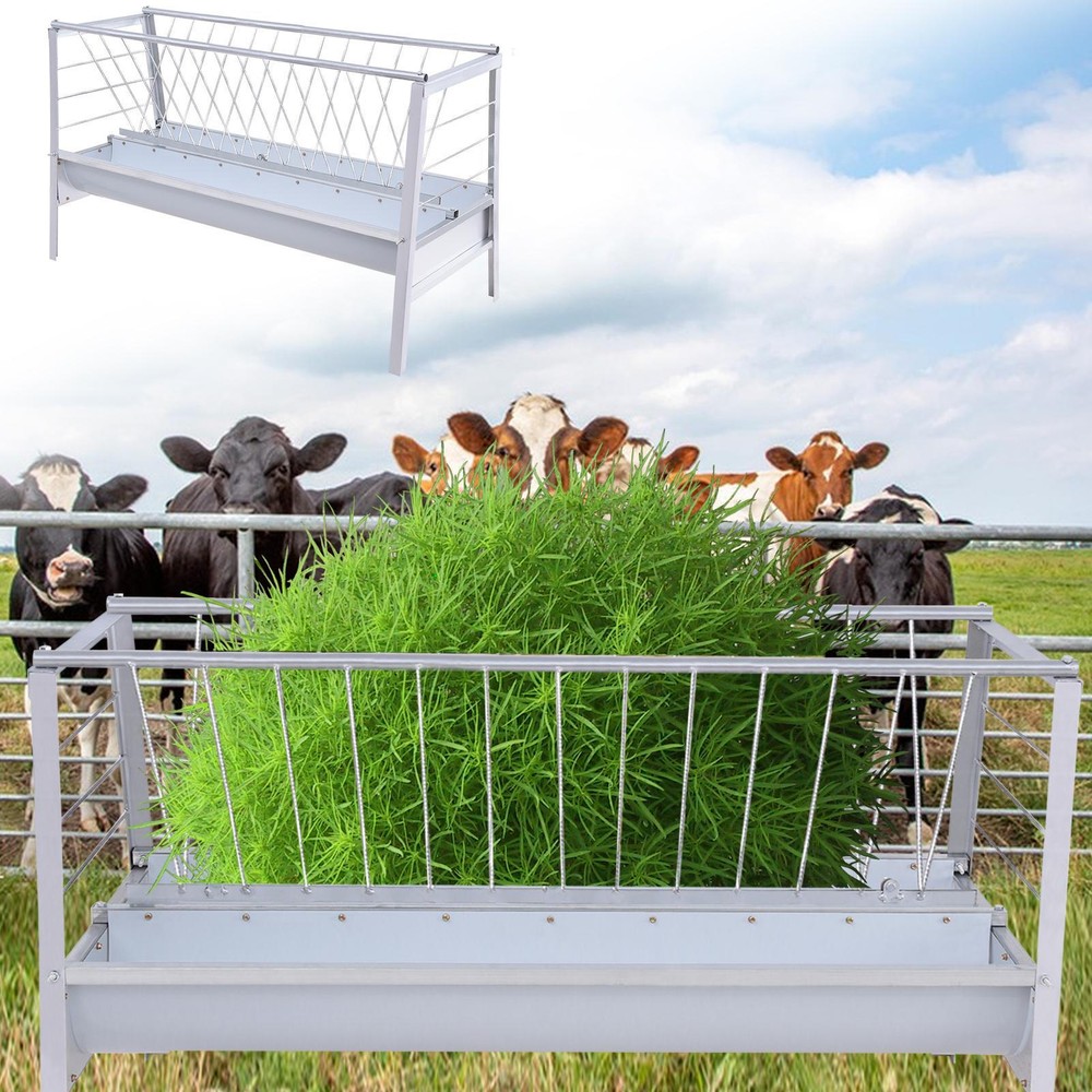 Cattle Hay Feeder 5 Feet Livestock Feeder Goat Feed Trough For Sheep Shed Horse