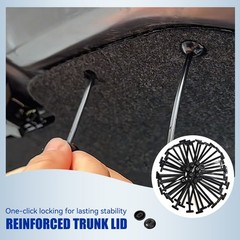 100PCS Nylon Cable Tie Buckle Self Locking Car Body Fastener Clips