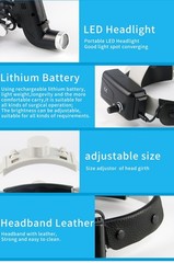5W Dental Medical LED Head Light Good Light Spot Headband Lamp Black DY-006 US