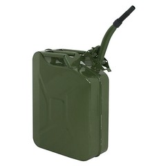 New 20L 5Gallon Military Style Jerry Green Can Tank Storage Steel 2pcs