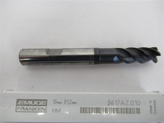 Emuge 2617AZ.010 , 10mm Solid Carbide 1.2mm Corner Radius Square End Mill