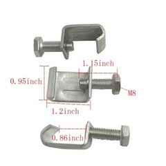 Galvanized Steel C Clamps Adjustable U Clamp Table Edge Fixing Tool 10 PCS