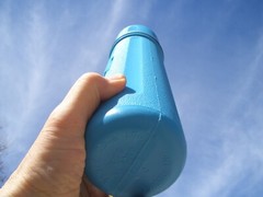 BLUE TRANSPORT CANISTER FOR GEIGER COUNTER PANCAKE PROBE 44-9 ; $22.00 + S/H