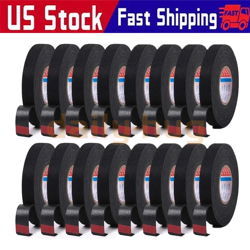 16 Rolls 19mm*15m Cloth Tape Wire Electrical Wiring Harness Car Auto SUV truck