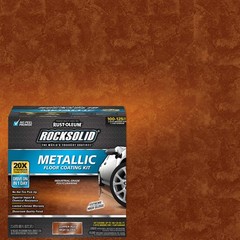 RockSolid Metallic Floor Coating Kit, Copper Pot, High Gloss, 80 Oz – 286894