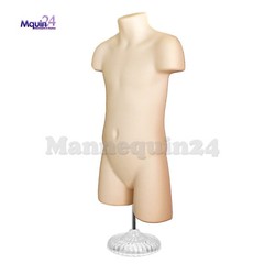 2 KIDS DRESS FORM MANNEQUINS – Flesh Child & Toddler SET + 2 Hangers & 1 Stand