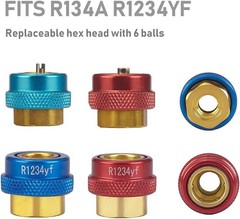 Automotive AC Valve Core Remover & Installer Set for R134A & R1234YF Systems