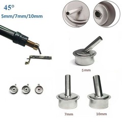 3pcs 45?? Angle Nozzle For QUICK 861DW Heat Hot Air Rework Station Welding