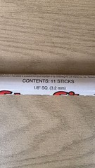 61035 Harris Stay-Silv 15 15% Silver Solder Brazing Alloy 11 Sticks, 1/8 Square