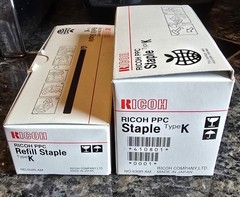 Ricoh TYPE K – 410801 and 410802 (Lot of 2) Staple and Refill