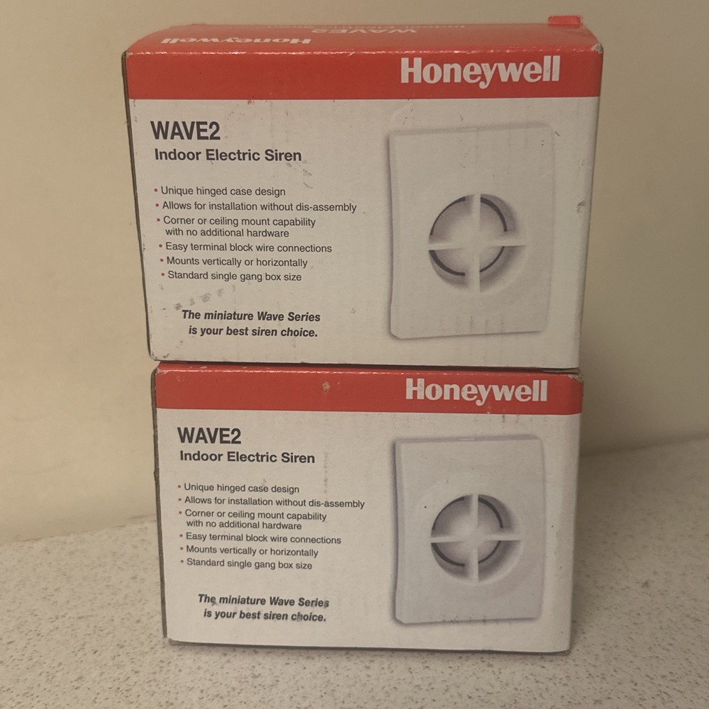 Lot of 2 Honeywell WAVE2 Two Tone Siren New Old Stock More Available GN#s