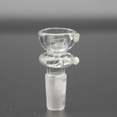 Clear Lab Glass Slide Maria Funnel Bowl 10 14mm 18mm Fitting Tobacco Hookah Bong