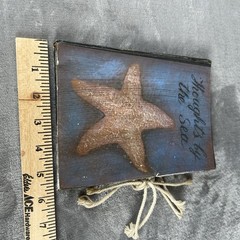 Handmade Journal Rustic Style “Thoughts By The Sea” Decortive Blank Book Beach