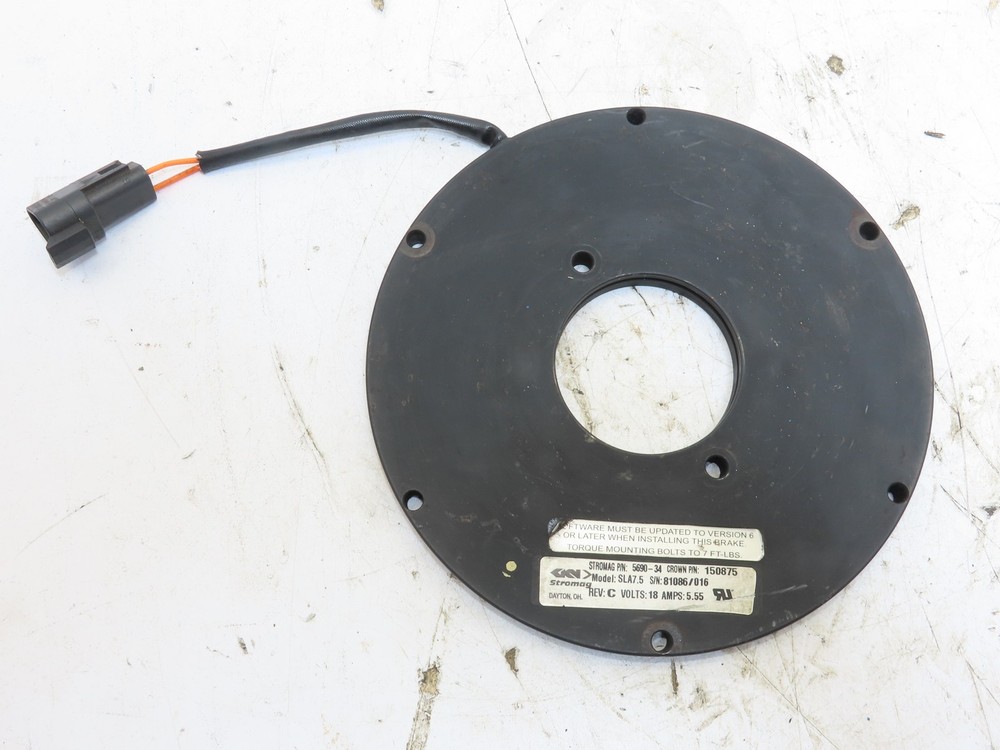 Crown Brake Right Handed Assembly 18VDC 5.55A 150875 Stromag 5690-34 SLA7.5