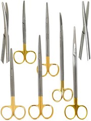 Premium German T/C Metzenbaum Dissecting Scissors Straight & Curved Tungsten Car