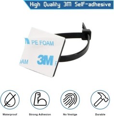 Self-locking Plastic Nylon Cable Zip Ties Mounts Wire Fasteners Cable Clips US