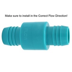 1 1/8 inch Check Valve, Marine Boat Bilge Pump Hose in-line one Small, Green