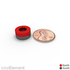 1/2 x 1/4 x 1/4 Inch Neodymium Rare Earth Ring/Donut Magnets N42 (12 Pack)